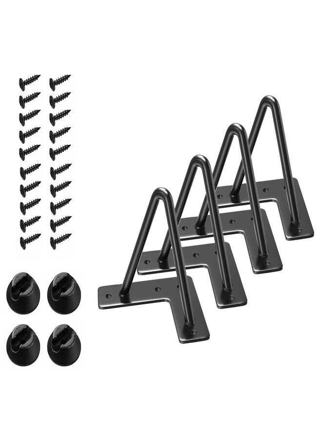 Supermaster Hairpin Legs Heavy 4 in Hairpin Furniture Legs Furniture Metal Table Legs for Cabinet, Wardrobe, Tv Cabinets, Drawers - Image 1